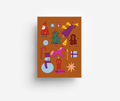 Weihnachtszeug Postkarte DIN A6