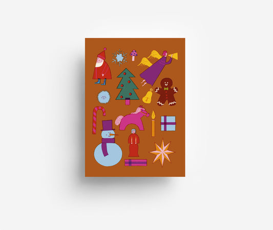 Weihnachtszeug Postkarte DIN A6