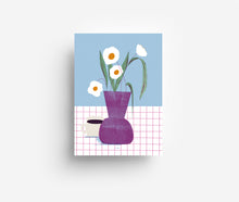 Load image into Gallery viewer, Coffee Flowers Postcard DIN A6