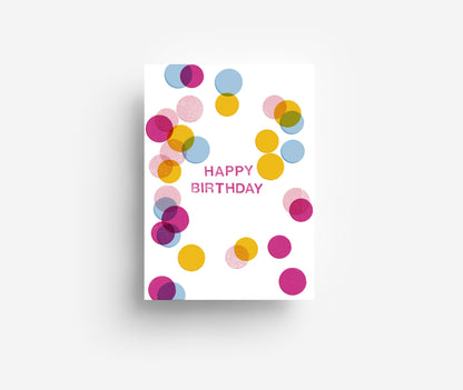 Confetti Postkarte DIN A6