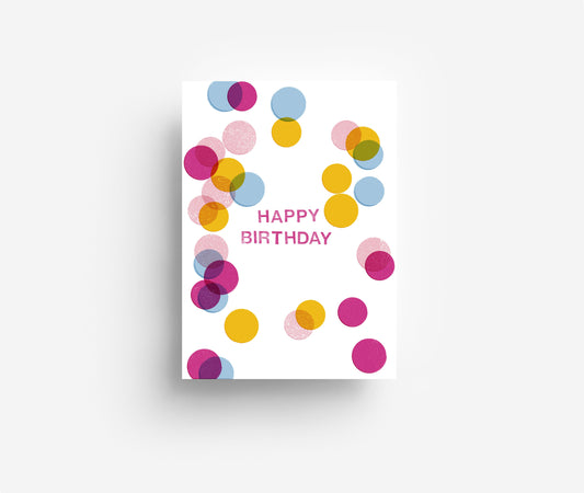 Confetti Postkarte DIN A6