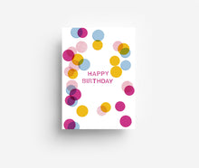 Load image into Gallery viewer, Birthday Confetti Postcard DIN A6