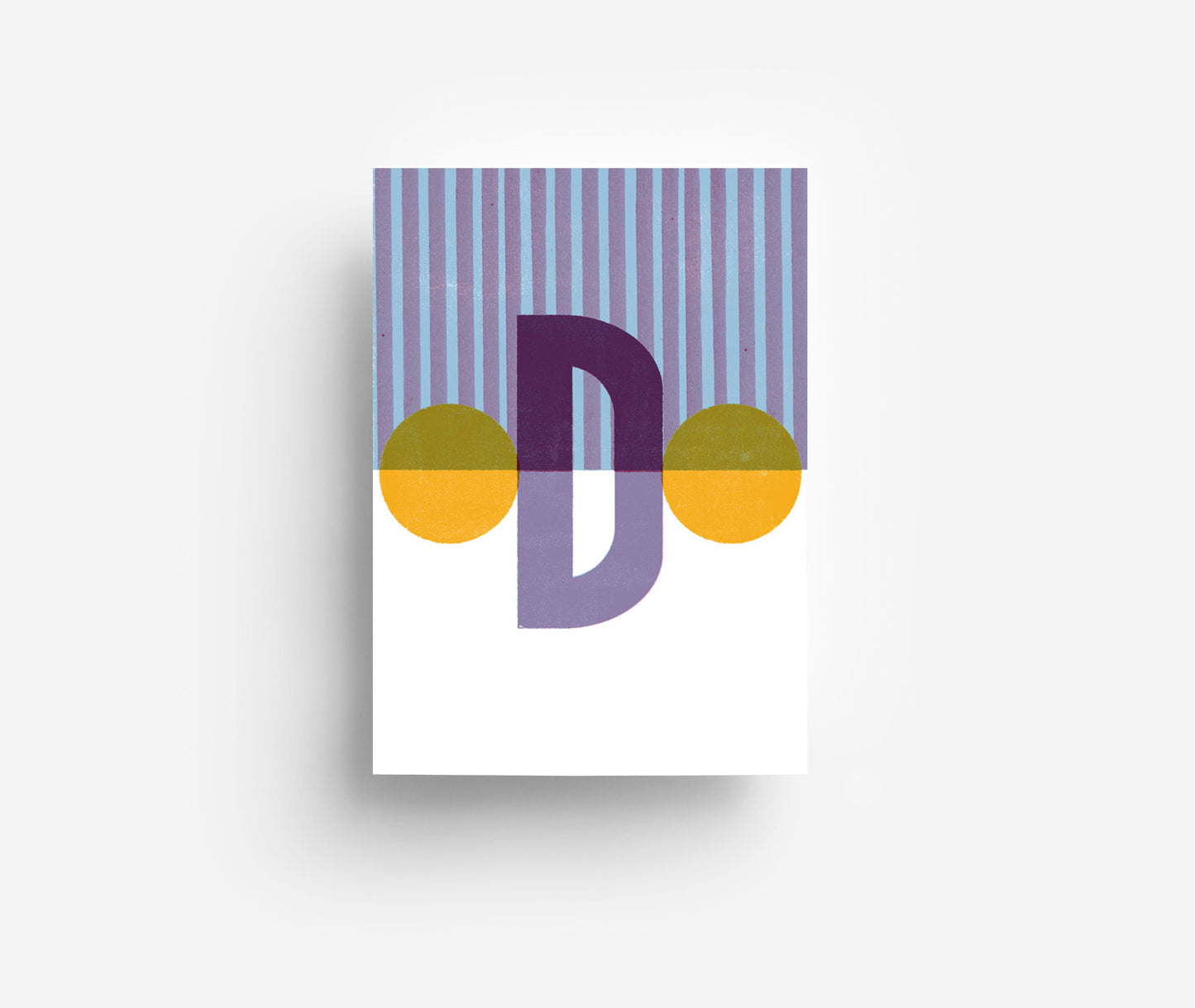 Farbiges Alphabet Postkarte A-Z DIN A6