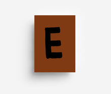 Load image into Gallery viewer, Black Alphabet Postcard A-Z DIN A6