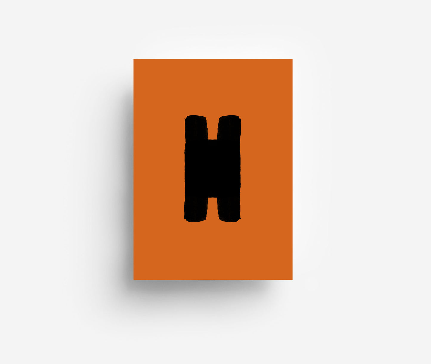 Schwarzes Alphabet Postkarte A - Z DIN A6