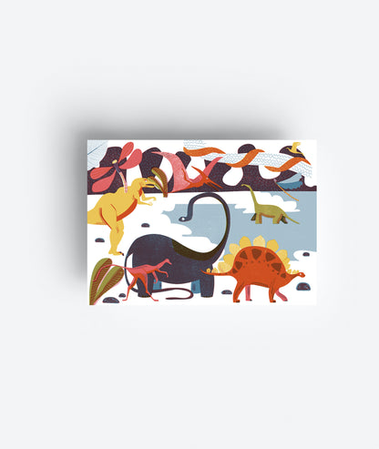 Dino Postkarte DIN A6