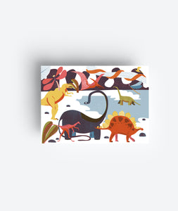 Dinosaurier Postkarte DIN A6 