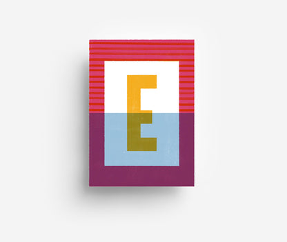 Farbiges Alphabet Postkarte A-Z DIN A6