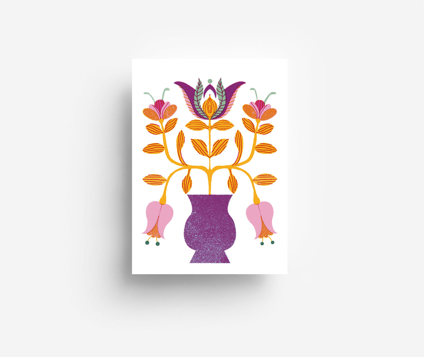 Blumenvase Postkarte DIN A6