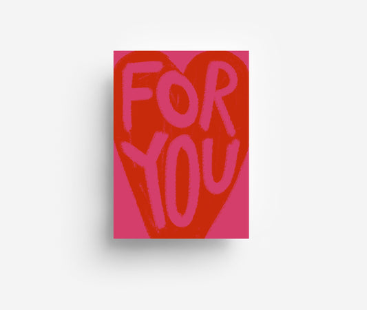 For You Postkarte DIN A6