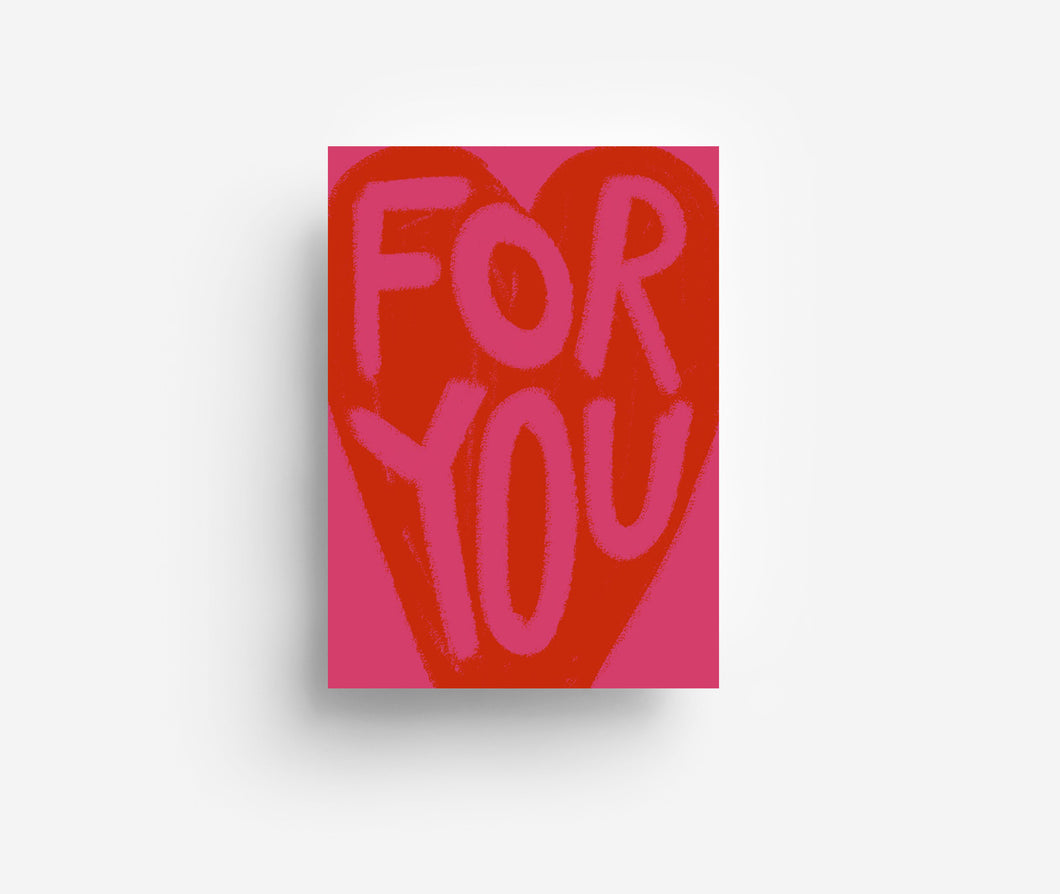 For You Postcard DIN A6