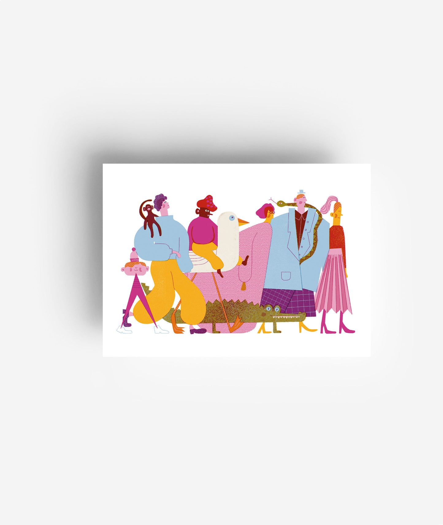 Freunde Postkarte DIN A6