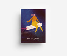 Load image into Gallery viewer, Go Girl Postcard DIN A6