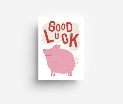 Good Luck Postkarte DIN A6