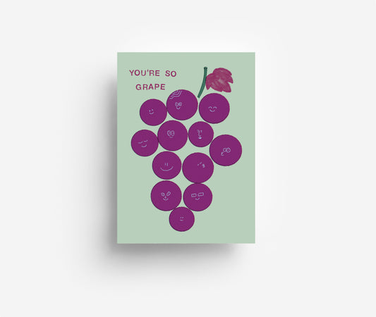 You're So Grape Postkarte DIN A6