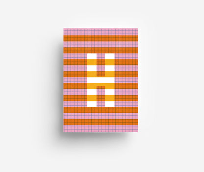 Farbiges Alphabet Postkarte A-Z DIN A6