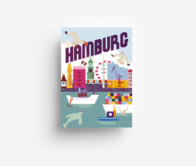 Hamburg Postkarte DIN A6 