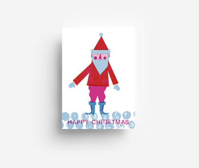 Happy Santa Postkarte DIN A6 