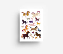 Load image into Gallery viewer, Horses Postcard DIN A6