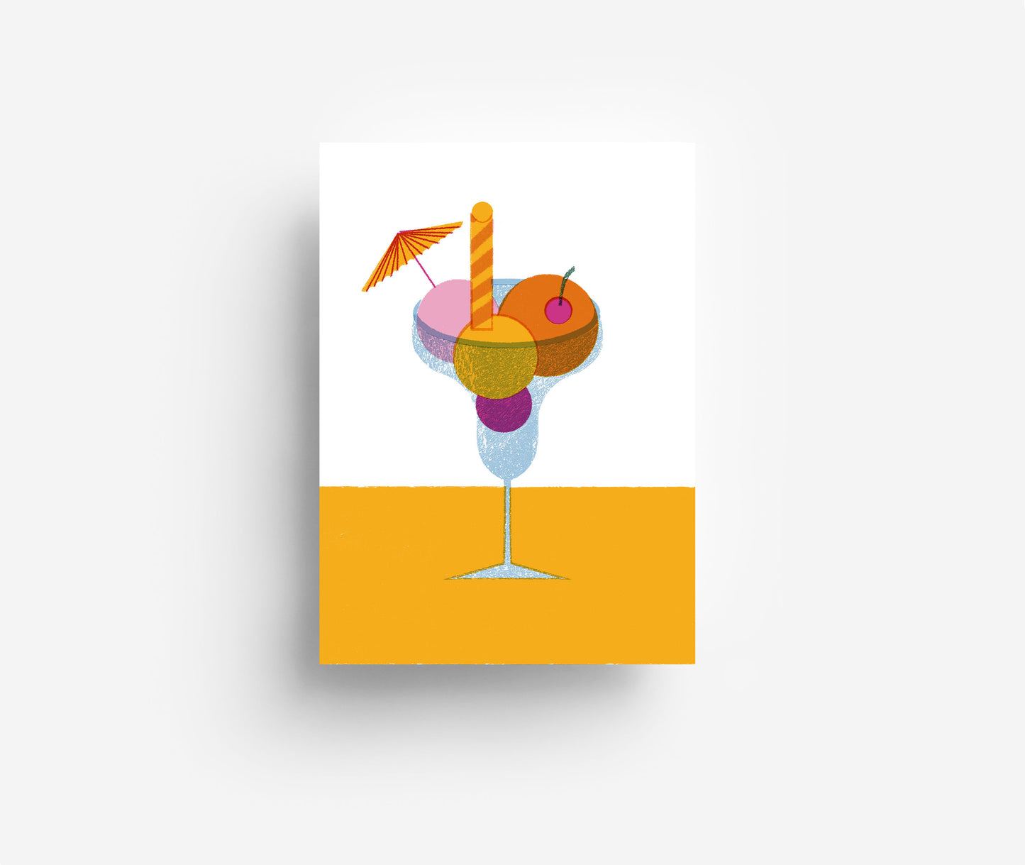 Eis Postkarte DIN A6
