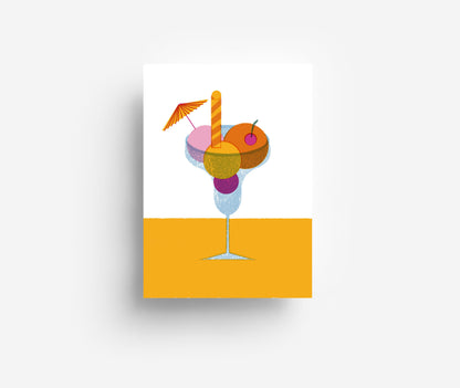 Eis Postkarte DIN A6