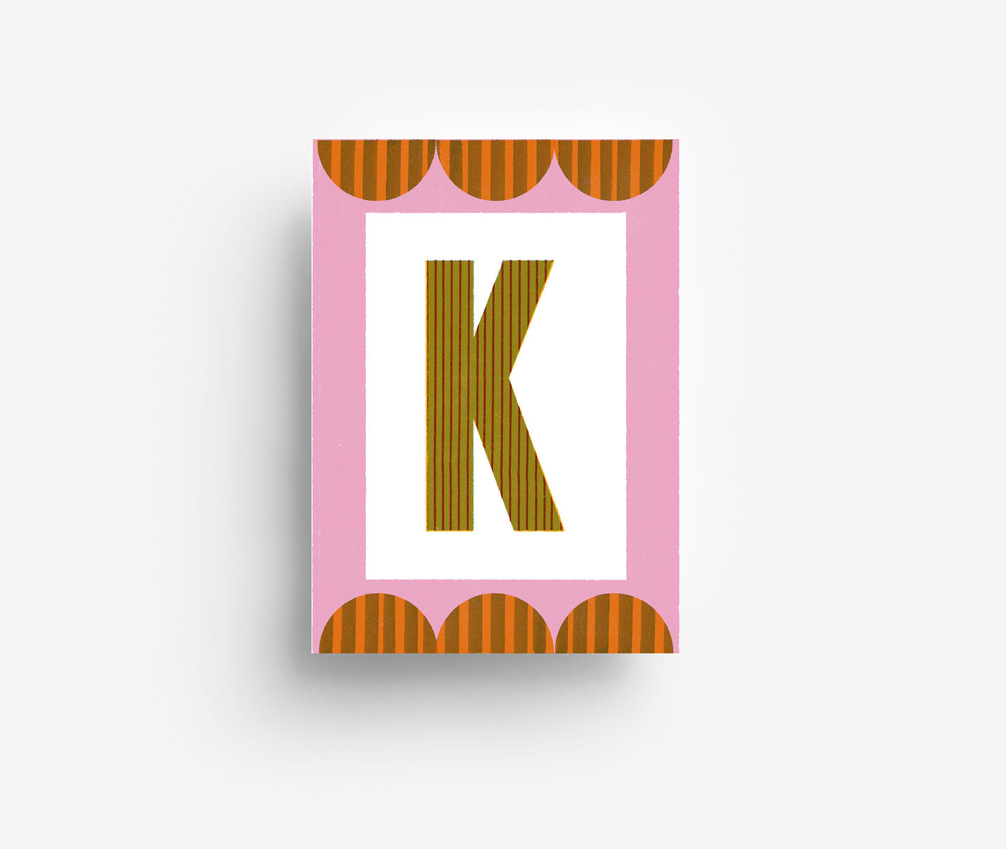 Farbiges Alphabet Postkarte A-Z DIN A6