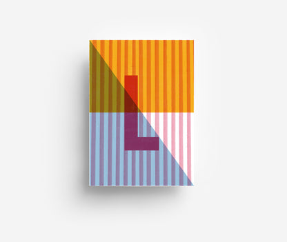 Farbiges Alphabet Postkarte A-Z DIN A6