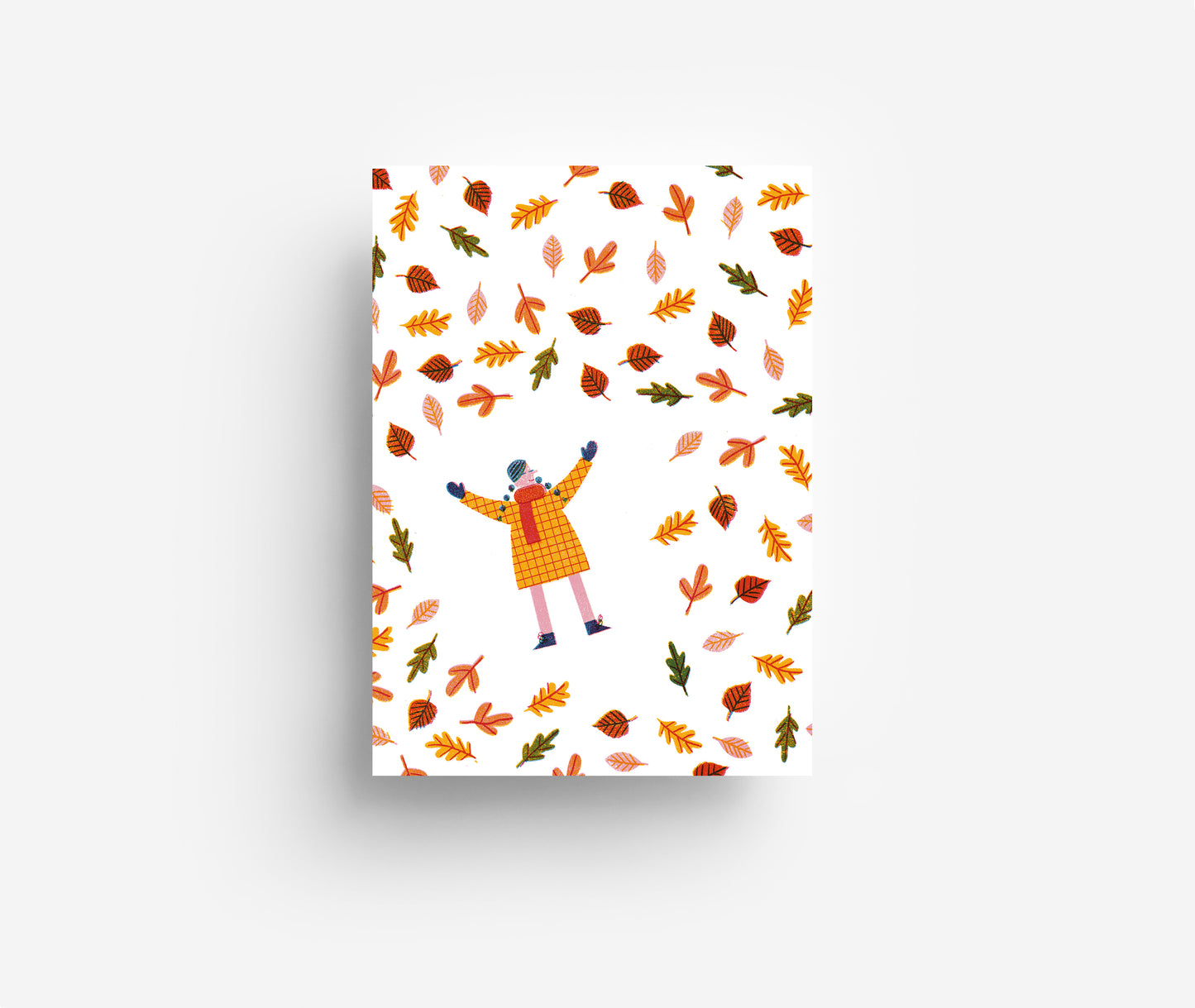Laub Postkarte DIN A6