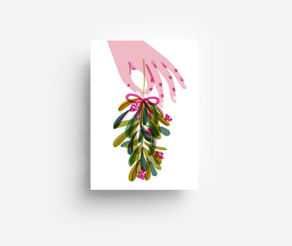 Mistelzweig Postkarte DIN A6