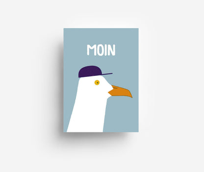 Moin Postkarte DIN A6