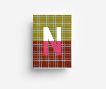Farbiges Alphabet Postkarte A-Z DIN A6