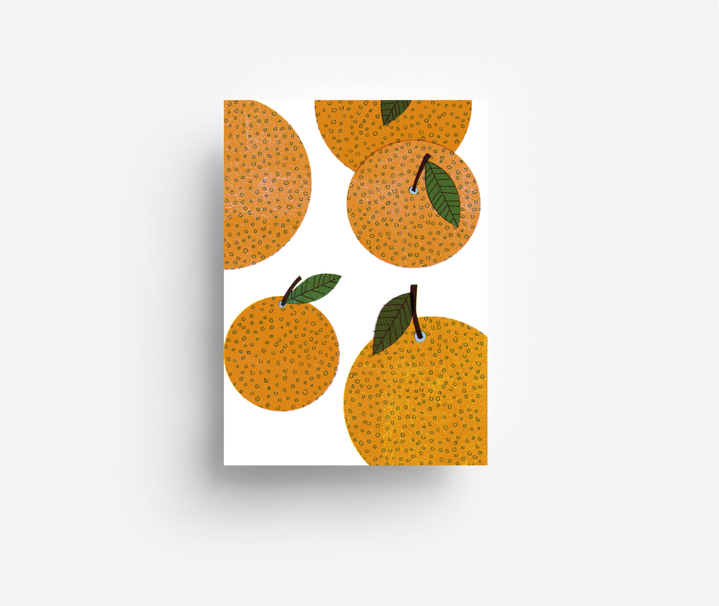 Orangen Postkarte DIN A6