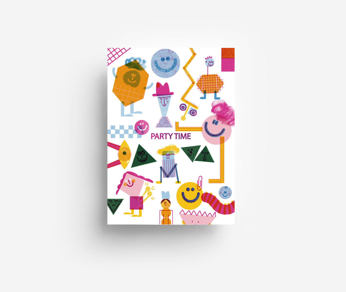 Einladung Kreaturen Postkarte DIN A6
