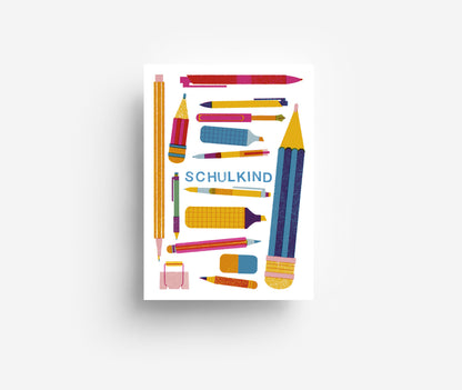 Stifte Postkarte DIN A6