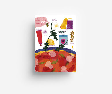 Pizza Postcard DIN A6