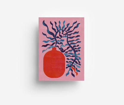 Pflanze Postkarte DIN A6