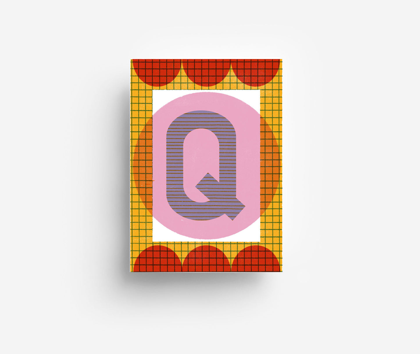 Farbiges Alphabet Postkarte A-Z DIN A6