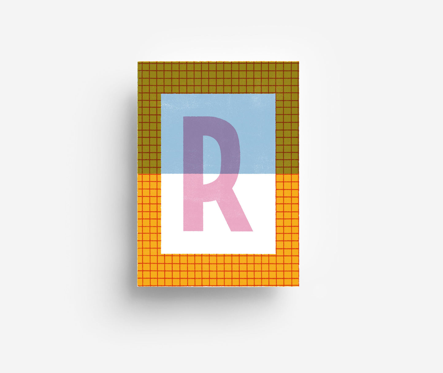 Farbiges Alphabet Postkarte A-Z DIN A6
