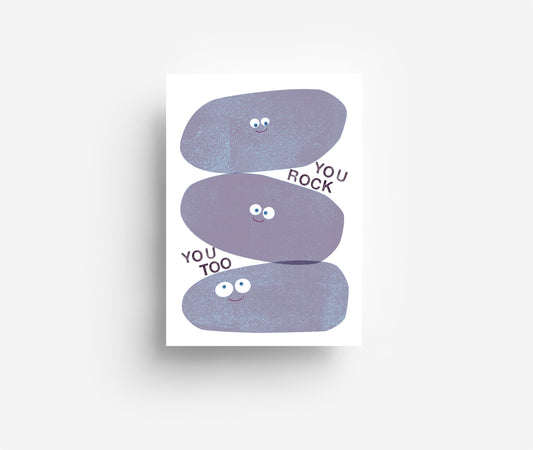 You Rock Postkarte DIN A6