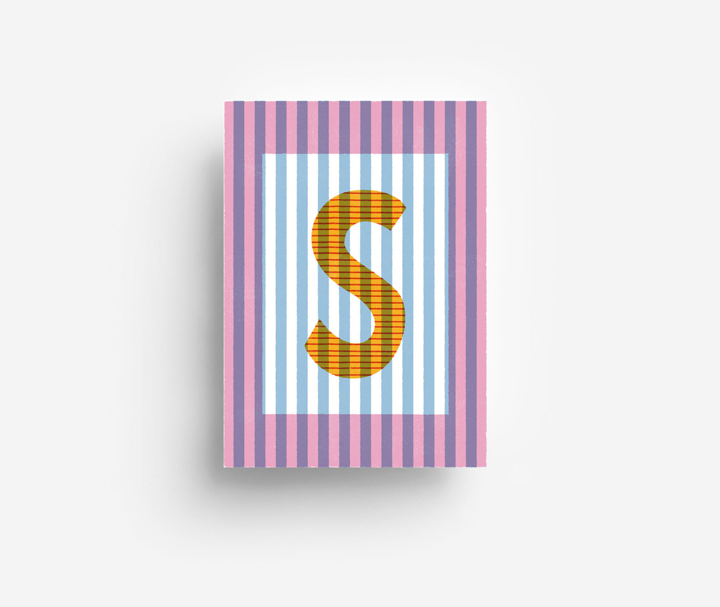 Farbiges Alphabet Postkarte A-Z DIN A6