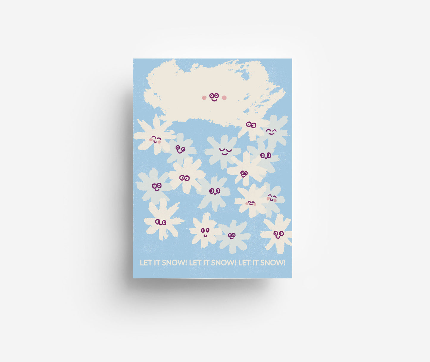 Let It Snow Postkarte DIN A6