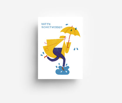 Schietwedder Postkarte DIN A6
