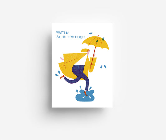 Schietwedder Postkarte DIN A6