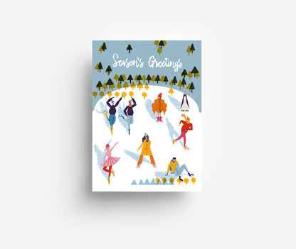Season's Greetings Postkarte DIN A6