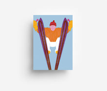 Load image into Gallery viewer, Ski Jump Postcard DIN A6