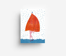 Load image into Gallery viewer, Snow Lady Postcard DIN A6