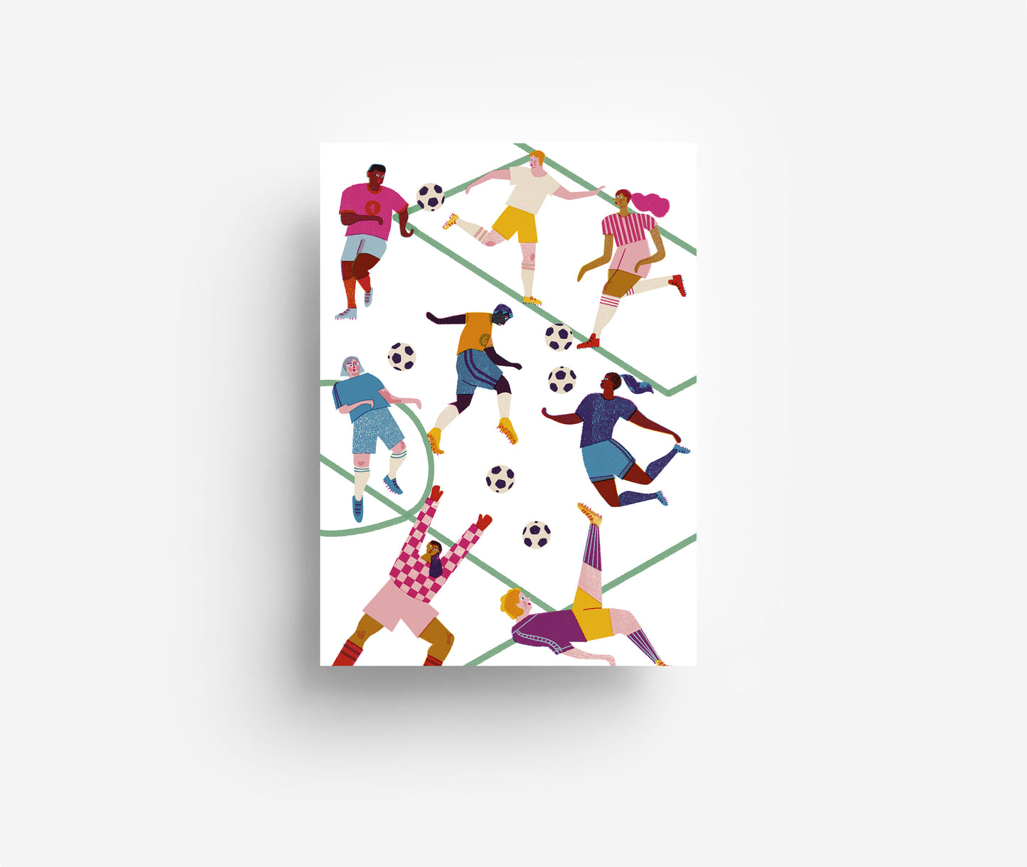 Fußball Postkarte DIN A6