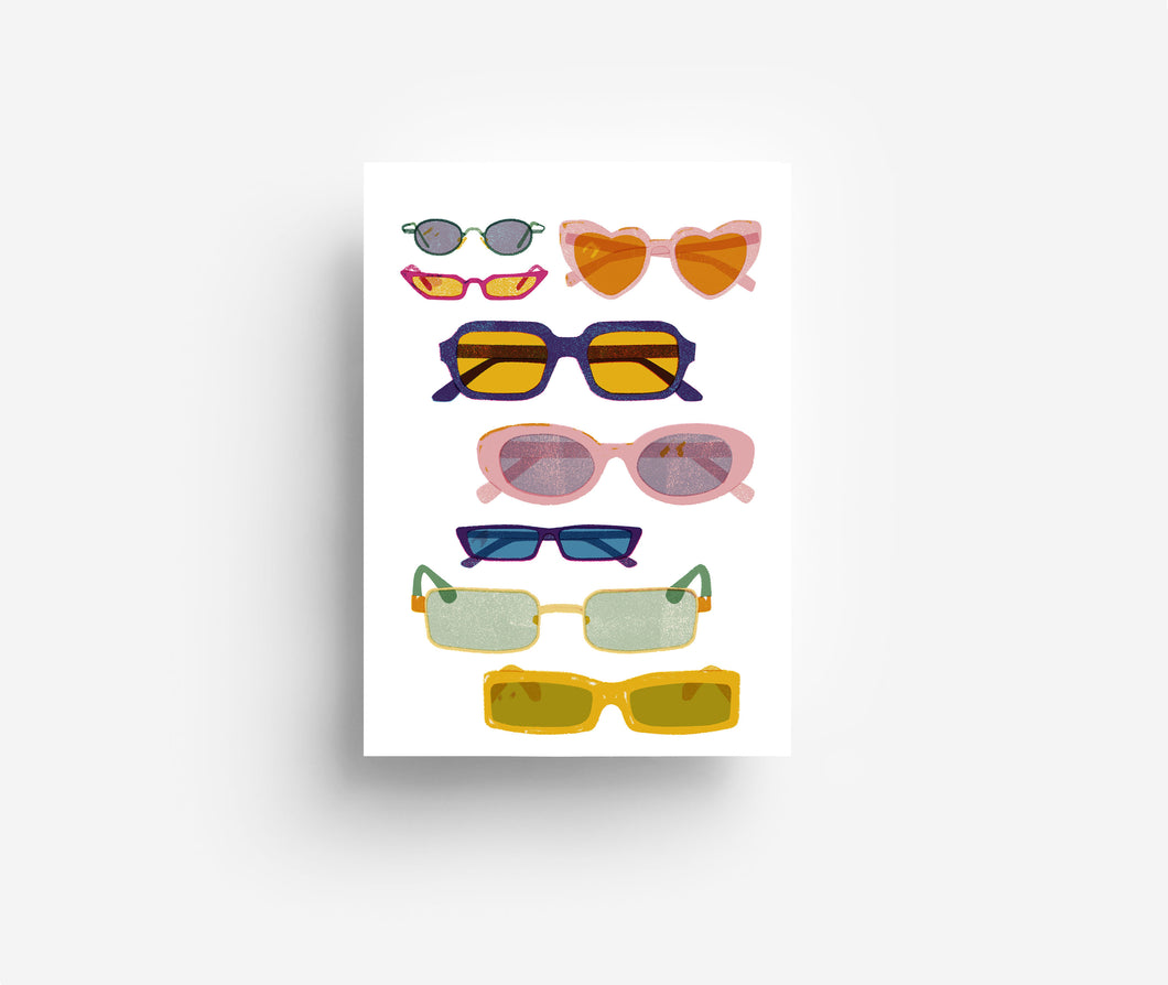 Sunglasses Postcard DIN A6