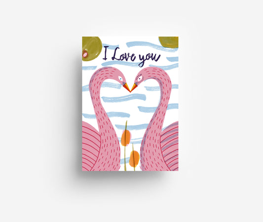 Schwan Postkarte DIN A6