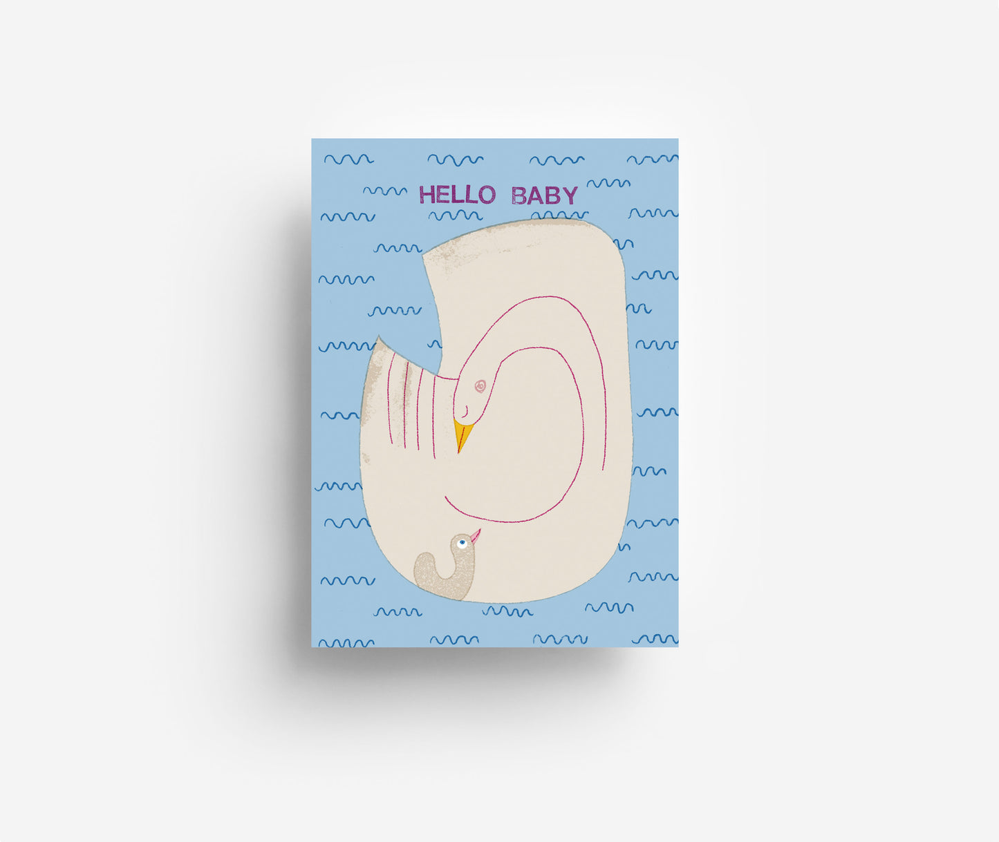 Schwanenbaby Postkarte DIN A6